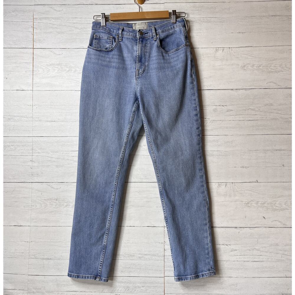 Everlane Jeans Womens Size 29 Light Wash Ankle High Waist Straight Leg